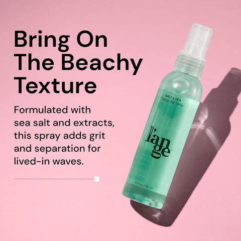 L'ANGE HAIR Sea Salt Texturizing Spray | Effortless Beachy Waves, Volume & Touchable Hold | Mineral-Infused Lightweight Texture Spray for Soft, Natural Finish | 4 oz