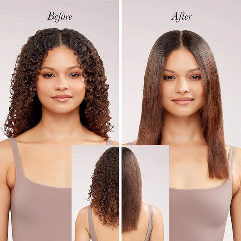 L'ANGE HAIR Mane Pass Straightening Hot Brush | Hair Straightening Brush with Ceramic Bristles & Negative Ion Technology | Adjustable Temp | Auto Shut-Off & Dual Voltage | (Blush)