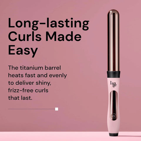 L'ANGE Hair Le Curl 25 MM Titanium Curling Wand | Professional 1 Inch Curling Iron for All Hair Types | Clip Free Hair Curler | Best Curling Wand for Tighter Curls & Beach Waves
