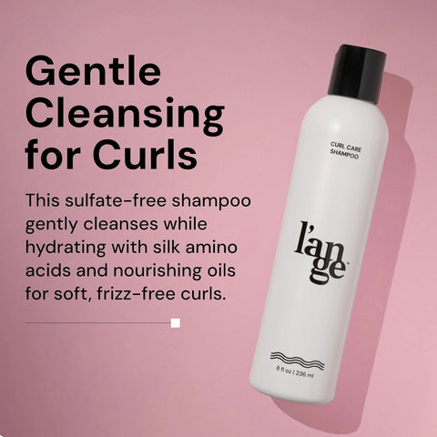 L'ANGE HAIR Curl Care Gentle Shampoo | Best Shampoo for Curls | Nourishing & Moisturizing | Reduces Frizz | Boosts Bounce & Shine | Sulfate free | Paraben Free | Silicone Free