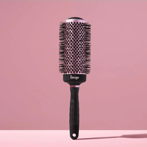 L'ANGE HAIR VolumePro Extra-Long Ceramic Ionic Round Brush, Black | For Blow Drying, Curling & Styling | Adds Volume, Reduces Frizz & Boosts Shine | Ideal for Extra-Long Hair (53mm)