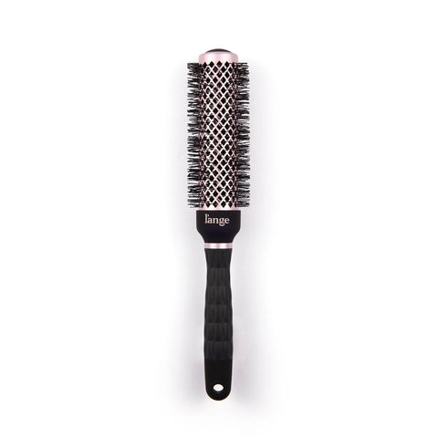 L'ANGE HAIR VolumePro Extra-Long Ceramic Ionic Round Brush, Black | For Blow Drying, Curling & Styling | Adds Volume, Reduces Frizz & Boosts Shine | Ideal for Extra-Long Hair (33mm)