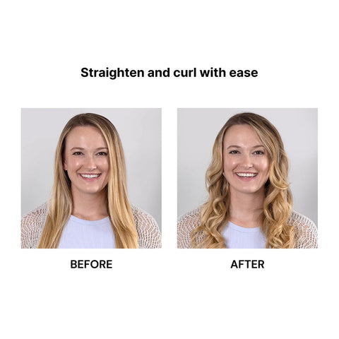 L'ANGE HAIR Aplatir Ceramic 1" Flat Iron | Adjustable Temp & Dual Voltage Hair Straightener | Tourmaline-Infused Plates for Smooth, Frizz-Free Styling | 1 Inch Styling Tool (Blush)