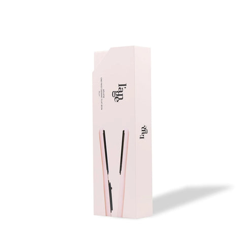 L'ANGE HAIR Aplatir Ceramic 1" Flat Iron | Adjustable Temp & Dual Voltage Hair Straightener | Tourmaline-Infused Plates for Smooth, Frizz-Free Styling | 1 Inch Styling Tool (Blush)