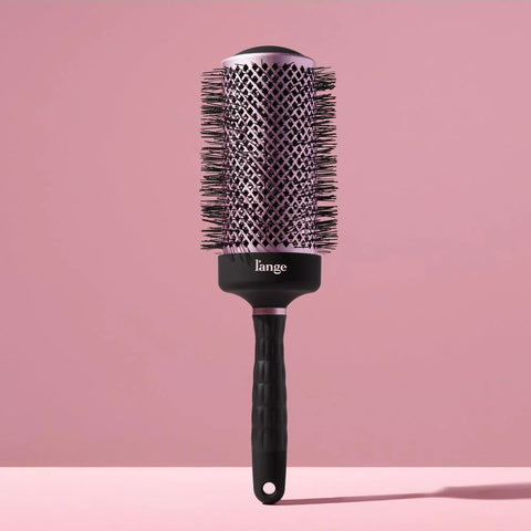 L'ANGE HAIR VolumePro Extra-Long Ceramic Ionic Round Brush, Black | For Blow Drying, Curling & Styling | Adds Volume, Reduces Frizz & Boosts Shine | Ideal for Extra-Long Hair (65mm)